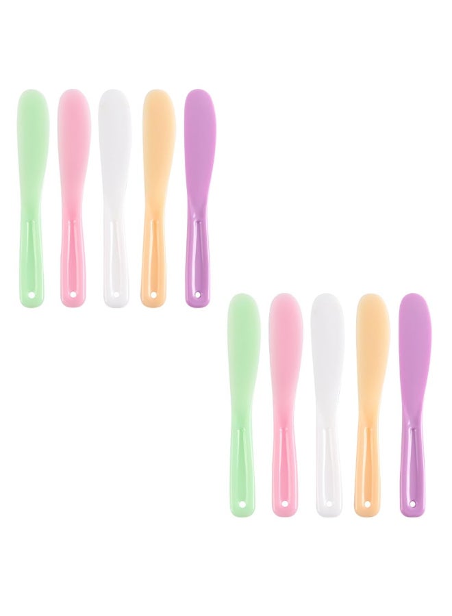 BFLCTTBD 10 Pcs Plastic Cosmetic Spatula Large Skin Spatula Makeup Cosmetic Mask Spatula Reusable Cosmetic Spoon Mixing DIY Mask Tool - Image 2