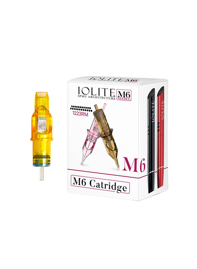 IOLITE 10- Pieces Tattoo Cartridge Needles, Pen SPMU Machine M6 Disposable Universal - 1223RM - Image 1
