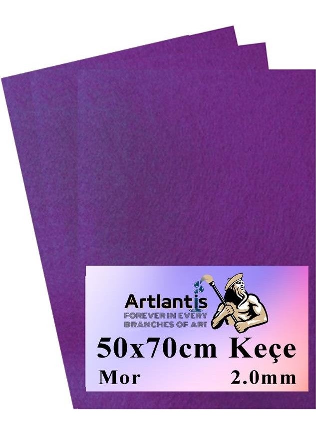 Artlantis Purple Felt 50 x 70 cm 2 0 mm 3 Colorful Hobby Felt Craft Felt  - Image 1