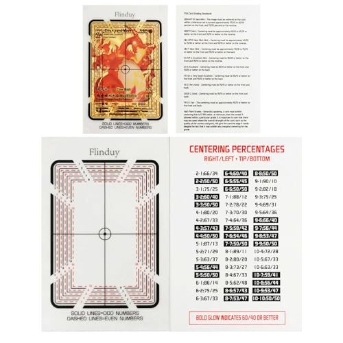 Flinduy Grading Tool for Pokemon Card Centered Grading Tool Card Grading Kit Centering Tool ka 01 - Image 1