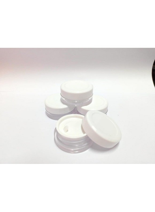 Shree MAHA Empty Acrylic san jar Transparent Cosmetic Container with Leakproof Inner lids for Lip Balms, Body Butters, Eyeshadow, Makeup & DIY Cosmetics Beauty jar (8 grm) (Pack of 50) - Image 5