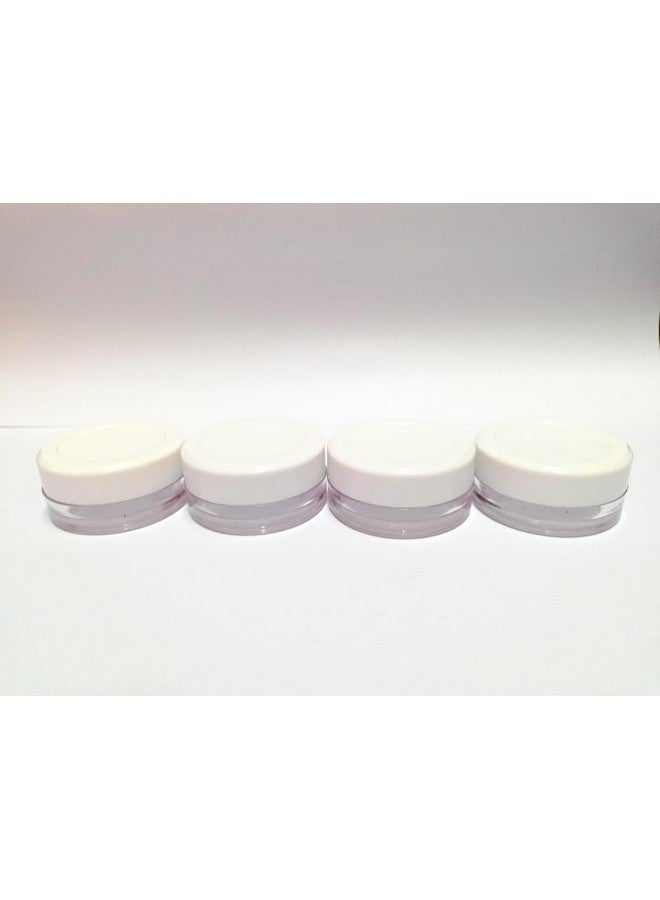 Shree MAHA Empty Acrylic san jar Transparent Cosmetic Container with Leakproof Inner lids for Lip Balms, Body Butters, Eyeshadow, Makeup & DIY Cosmetics Beauty jar (8 grm) (Pack of 50) - Image 2