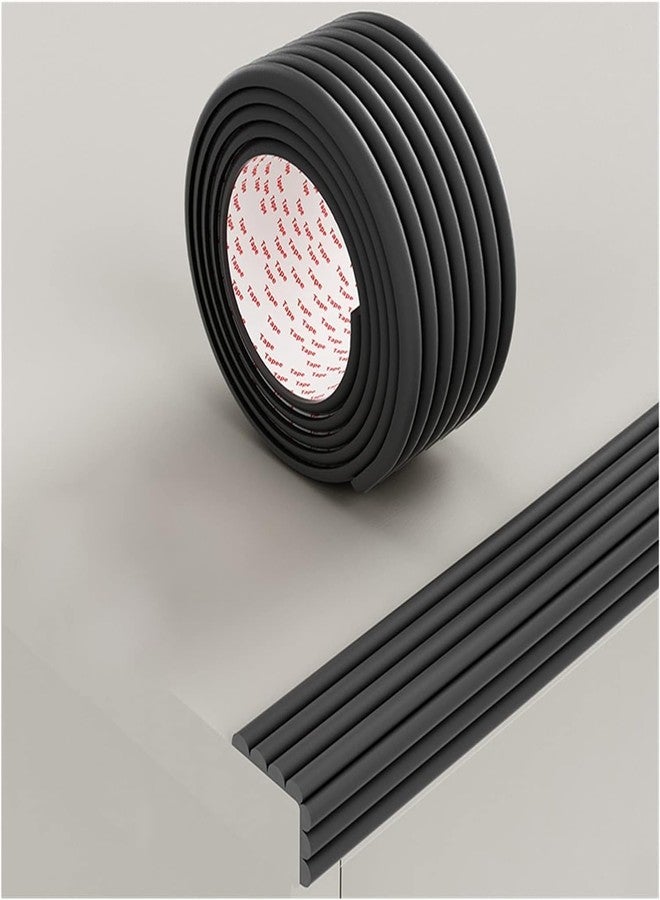 CEPLO Table Edge Safety Strip, Extra Soft Foam Protector for Baby & Kids, Furniture,Table,DeskTable Protection Strip Corner Guards for Furniture,Table Corner Protector 2 Meter (Black) - Image 1