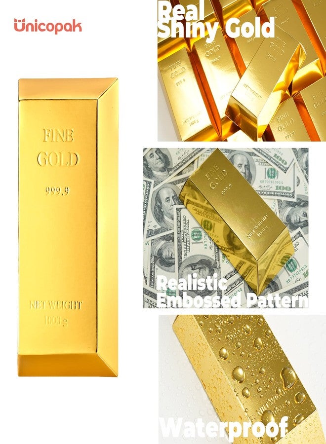 UnicoPak 30 Pack Gold Bar Party Favor Boxes, Simulated Foil Gold Treat Boxes Candy Boxes Decorated Boxes, with FINE GOLD 999.9 Embossed Pattern, 6.5x3 Inch Gift Boxes for Candy, Halloween, Christmas - Image 4