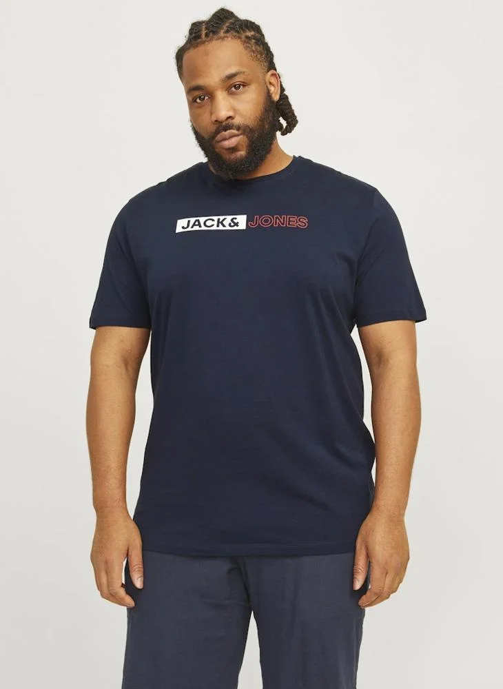 JACK & JONES Plus Size Crew Neck T-Shirt