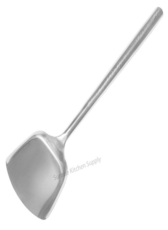 SUNRISE Kitchen Supply All Stainless Steel Wok Shovel #3 - Image 2