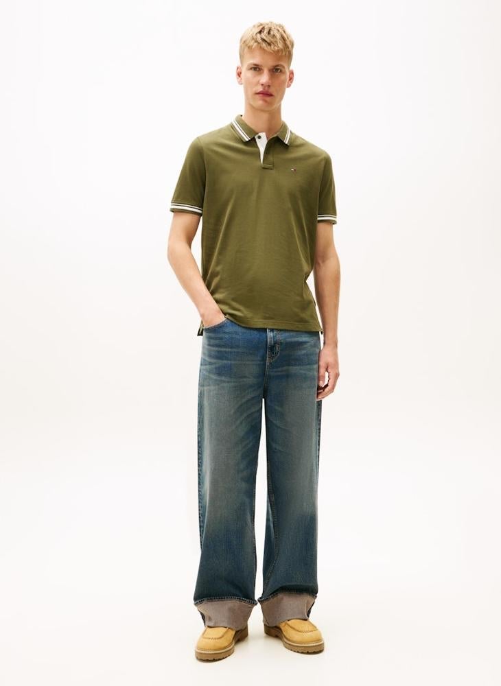 تومي جينز بولو ذو ياقة مدببة - Image 4