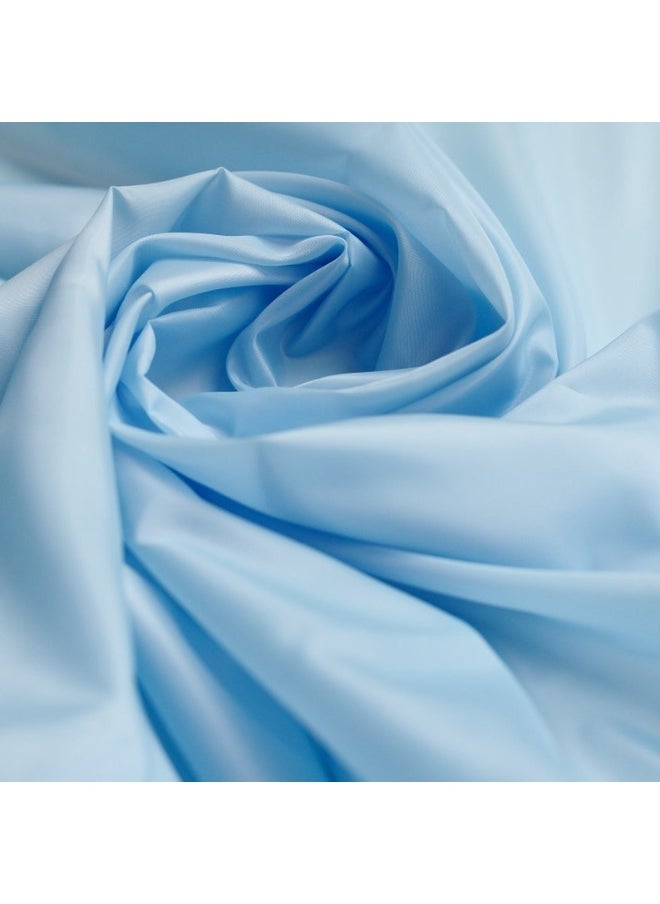 JewelOnPalette 100% Cotton Fabric, 45" Wide Soft Material for Cut by The Yard for Dress, Blouse, Shirt, Craft and Embroidery - Light Blue  - Image 2