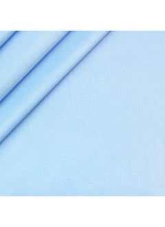 JewelOnPalette 100% Cotton Fabric, 45" Wide Soft Material for Cut by The Yard for Dress, Blouse, Shirt, Craft and Embroidery - Light Blue  - Image 3
