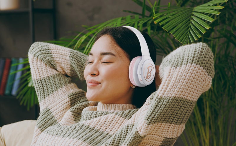 eKids Barbie Wireless Headphones with Microphone, Bluetooth Headphones Include Aux Cord, Earphones for School, Home, or Travel - Image 5