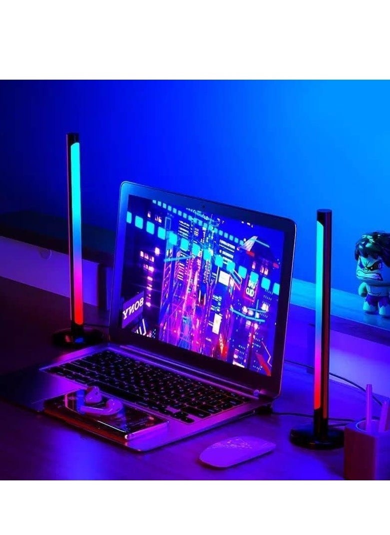 ELTRAZONE Smart RGB LED Light Bars Ambient Lighting for TV, PC, & Room Decoration, Bluetooth Monitor Flow Lights with APP Control, Color Changing Gaming Lights for Movies, Entertainment & Home Ambience – Perfect for Living Room & Bedroom (2-Pack) - Image 2