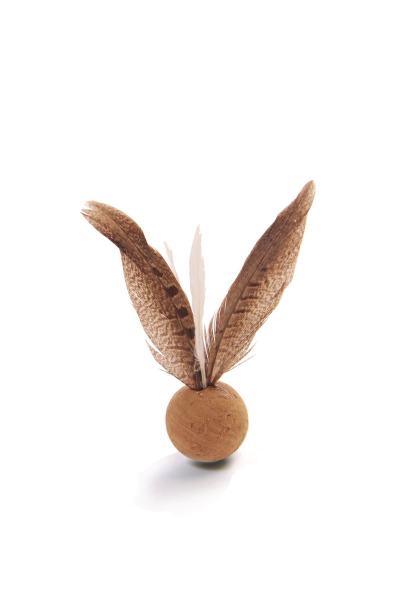 from The Field | Oscar De La Bird Cat Toy | Natural Cork Ball with Dye-Free Feathers | Eco-Friendly, Durable, USA-Made Interactive | Play Toy for Cats and Kittens - Image 5