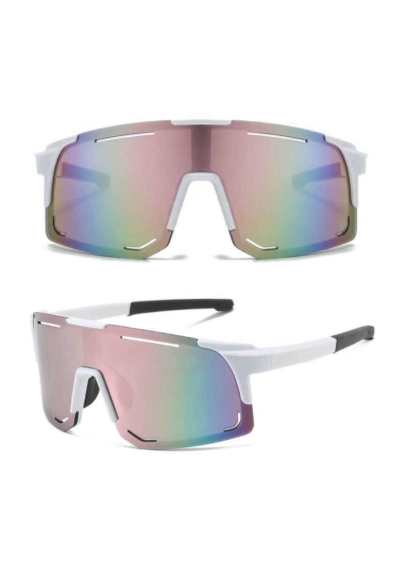 Urban Utility - Trendy Men's Sunglasses, Stylish Shades with UV & Polarized for Sports, Fashionable Eyewear in Dubai, Goggles for Blocking, Retro Square Cycling Sunglass with Blue Lens - Latest in Fashion Online UAE - Image 1