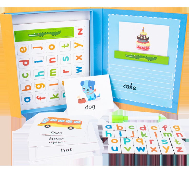 Children'S Cartoon Magnetic English Letter Jigsaw Puzzle Words Ten-Grid Array Mathematics Addition And Subtraction Teaching Aids Decomposition Toys - Image 1