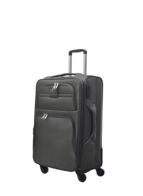 Canvas travel bags with wheels, size 20, durable material, heavy duty, double wheel, modern design
