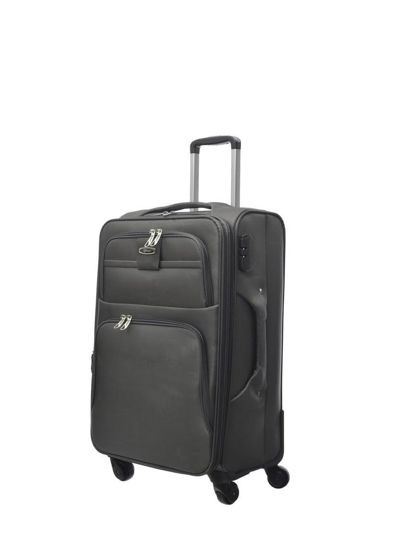 Canvas travel bags with wheels, size 20, durable material, heavy duty, double wheel, modern design