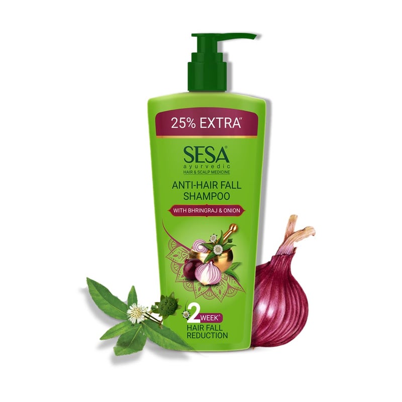 SESA Ayurvedic Anti Hairfall Shampoo For Dry And Frizzy Hair Reduces Hairfall Made With 6 Ayurvedic Herbs Paraben Free Shampoo 500ml - Image 1
