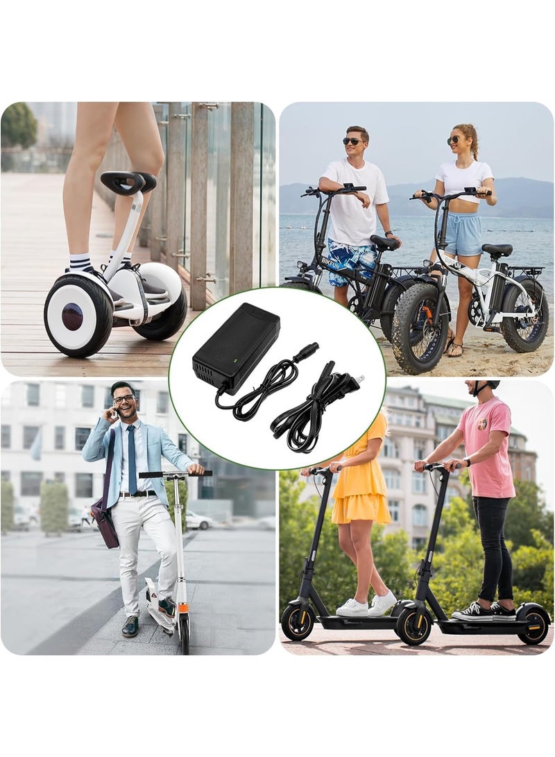 54.6V 2A Charger for Electric Scooter,Hoverboard Charger of 48V Lithium Battery with 3-Prong Compatible with Ebike/Balancing Electric Scooter etc. - Image 5