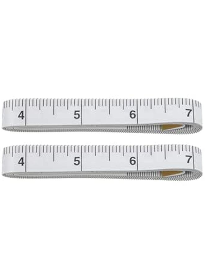 Soft PVC Fiberglass Measuring Tape 2pcs for Sewing and Body Measurements - Image 1
