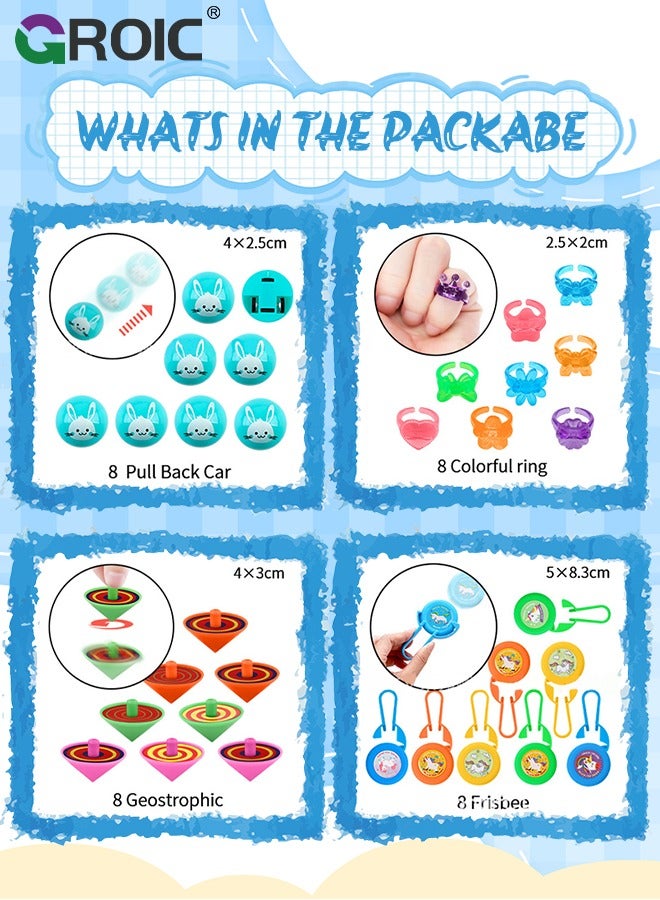 GROIC 120 قطعة من هدايا الحفلات، صندوق كنز الفصل الدراسي، مكافآت كبيرة، حشوات حقيبة جودي لجوائز الكرنفال، هدايا عيد الميلاد، حشوات البيناتا، حشوات هدايا عيد الهالوين، ألعاب حسية للتوحد - Image 5