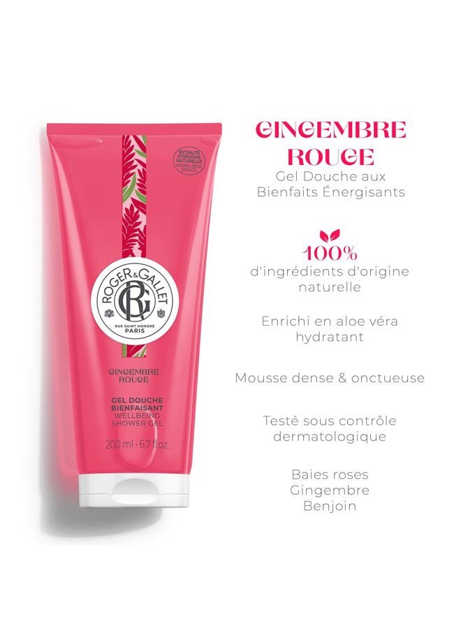 ROGER & GALLET Body Wash & Shower Gel for Women | Gingembre Rouge - Red Ginger 6.6 Oz - Image 2