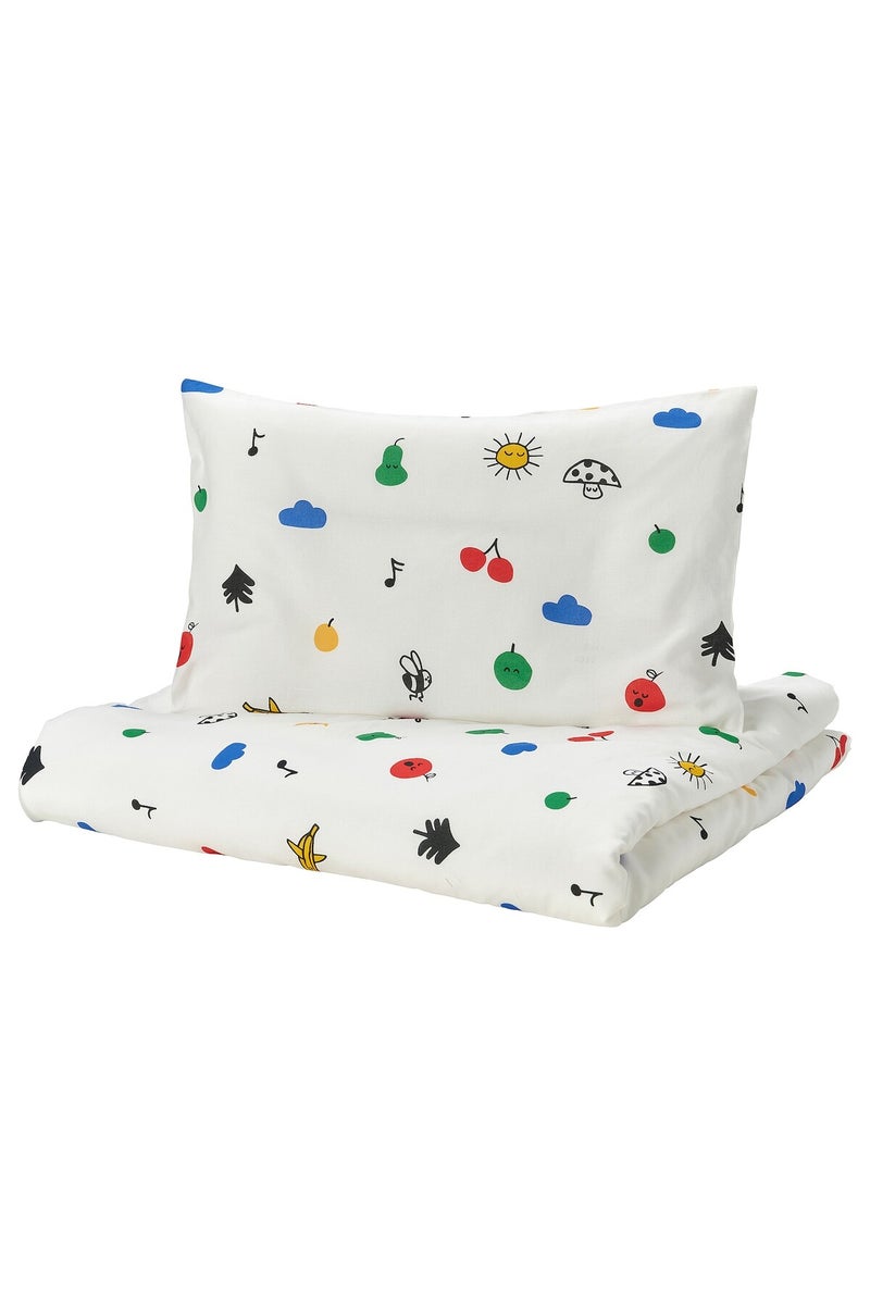 Duvet cover 1 pillowcase for cot - Image 1