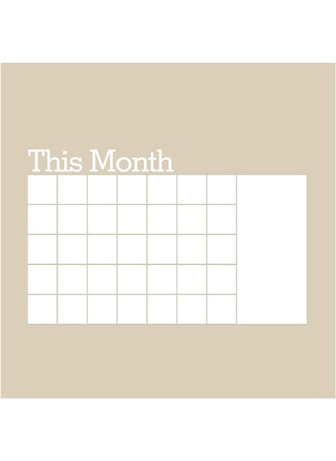 Generic Wall Sticker Removable Charlkboard Calendar Wall Decal Month Calendar White Memo Board Sticker Organizer Room/Office/School Decor  - Image 1