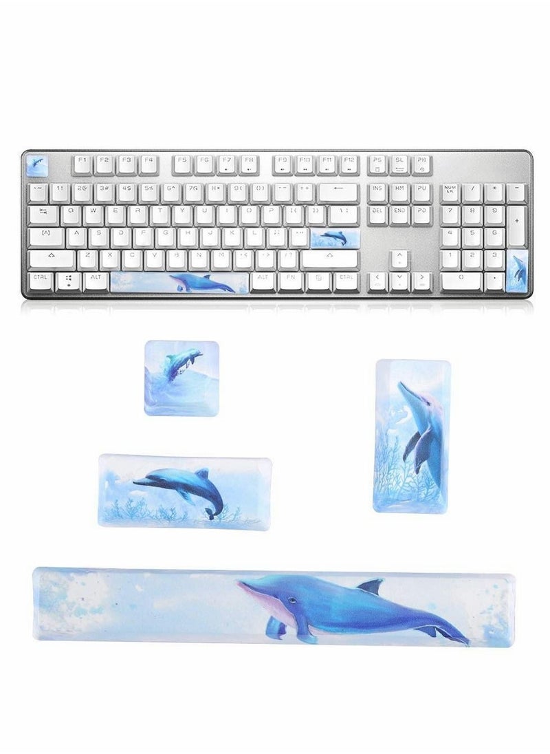 Y&D - Keycap, game mechanical keyboard space keycap general computer cap landscape painting PBT4 key 6.25U ESC - Image 1