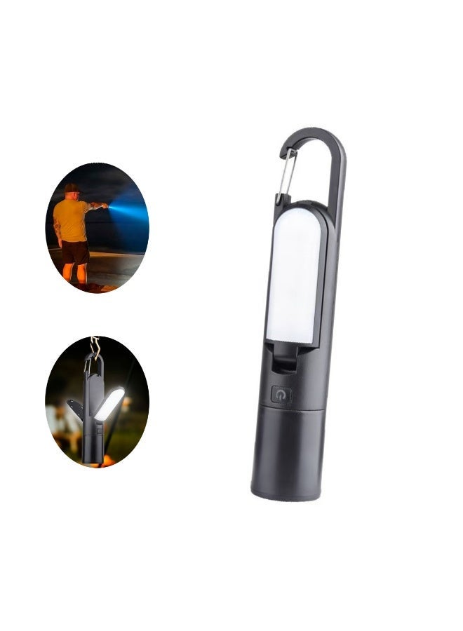 Mejora LED Flashlight Light, Foldable Rechargeable Camping Lantern with 600Ah Battery, Multifunctional Emergency Light with Flashlight, SOS Mode, Dual Light Sources, 4 - Gear Dimming for Camping, Fishing, Hiking, Travel - Image 1