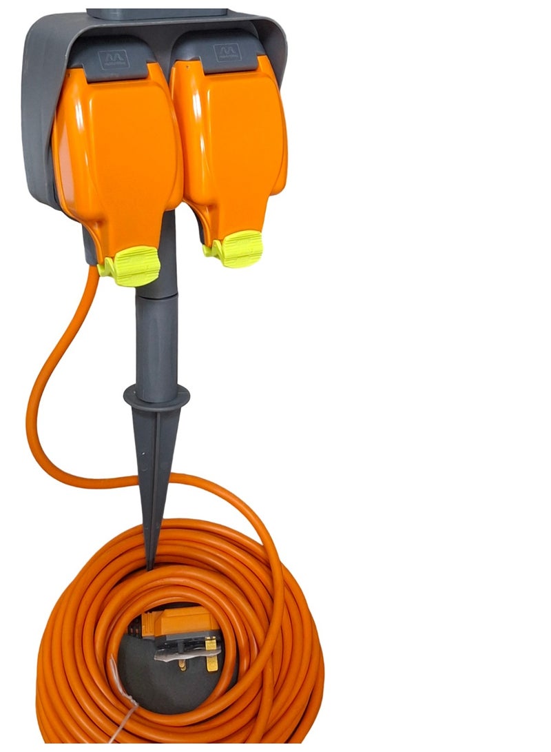 MASTERPLUG WEATHERPROOF GARDEN SPIKE OUTDOOR POWER , GARDEN POWER TOOLS OUTDOOR LIGHTING & POWER SUPPLIES GOOD FOR OUTDOOR CAMPING POWER SUPPLY - Image 2