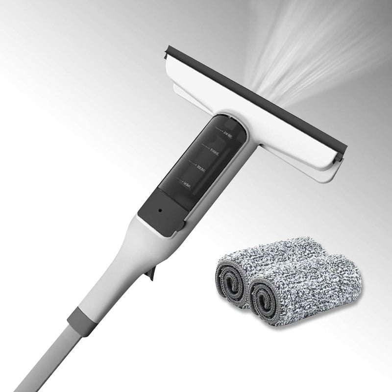 JEHONN منظف زجاج النوافذ JEHONN 3 في 1 أدوات تنظيف النوافذ مع مقبض رشاش وغسالة نوافذ للزجاج الخارجي