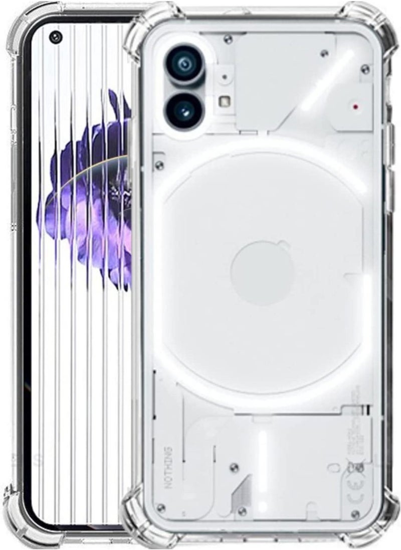 Raxoom Cover Compatible for Nothing Phone 1 Case, Soft TPU, Anti-scratch, Transparent Protective Case is Suitable for Nothing Phone 1 Clear - Image 1