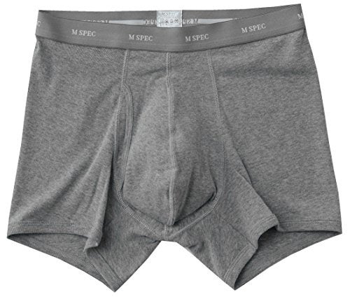 MSPEC Men's Boxer Briefs 3D-Crotch Breathable/Comfortable MS-01 Grey-moku XXL - Image 5
