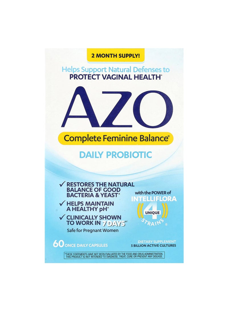 Complete Feminine Balance®, Daily Probiotic, 60 Capsules