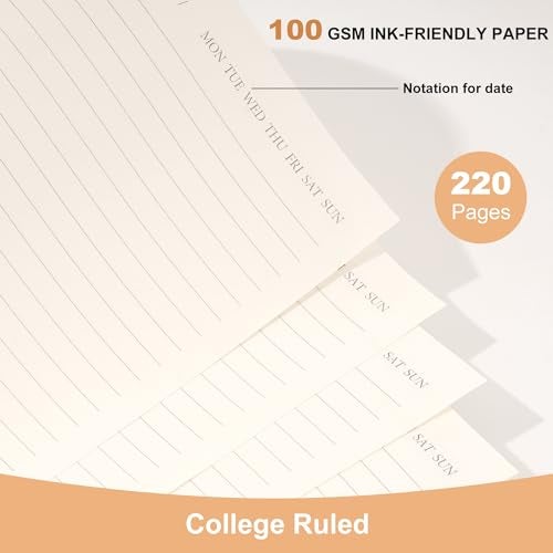Flying Eagle Large Spiral Notebook College Ruled with Tab Stickers A4 Notebooks for School Supplies Hardcover Spiral Notebook 8.5 x 11 Journal Note Book for Work Note Taking Women Men Writing, 220 Pages, Green - Image 5