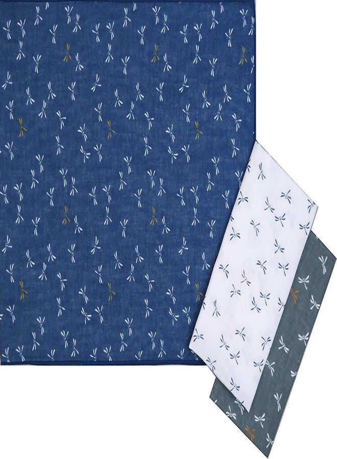 MIKURA Double Gauze Tenugui, Japanese Towel, Ohadani yasashii Gauze tenugui, Dragonfly (Green) - Image 4