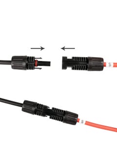KASTWAVE Solar Panel Extension Cable, Solar Panel Adapter with Female and Male Waterproof Connector, 10FT 10AWG Extension Cord for Power Generation Red, Black  - Image 4