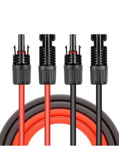 KASTWAVE Solar Panel Extension Cable, Solar Panel Adapter with Female and Male Waterproof Connector, 10FT 10AWG Extension Cord for Power Generation Red, Black  - Image 1