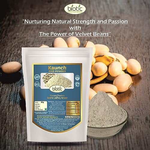 Biotic Safed Musli, Ashwagandha, Shatavari & Kaunch Seed Powder - 200gms (50gms each) - Image 5