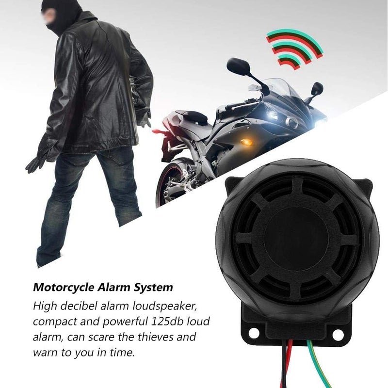 comfrt Motorcycle Security Alarm System Two-Way Remote Control Engine Start 125DB Universal Anti-Theft Alarm System - Image 3