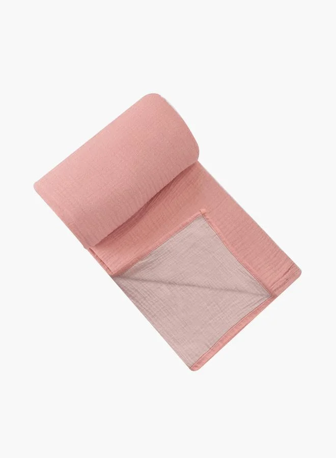 Luna & Lily Organic Cotton Double Sided Muslin Blanket 120 x 120 Cm