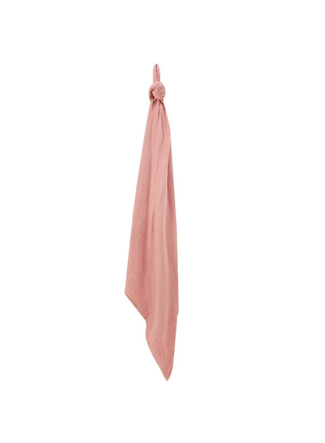 Luna & Lily Organic Cotton Double Sided Muslin Blanket 120 x 120 Cm