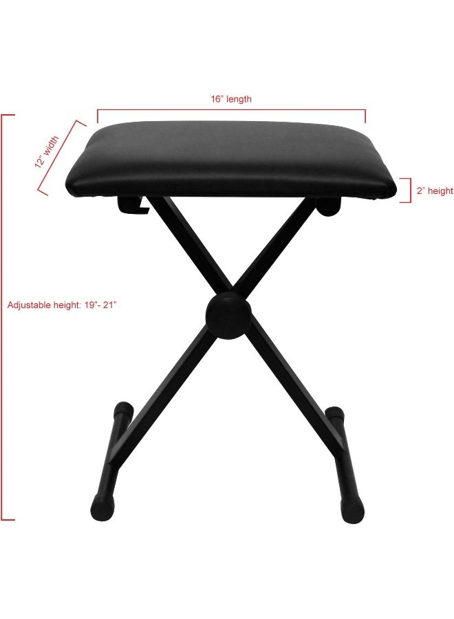 ChromaCast CC-FBENCH Padded Keyboard Bench - Image 2