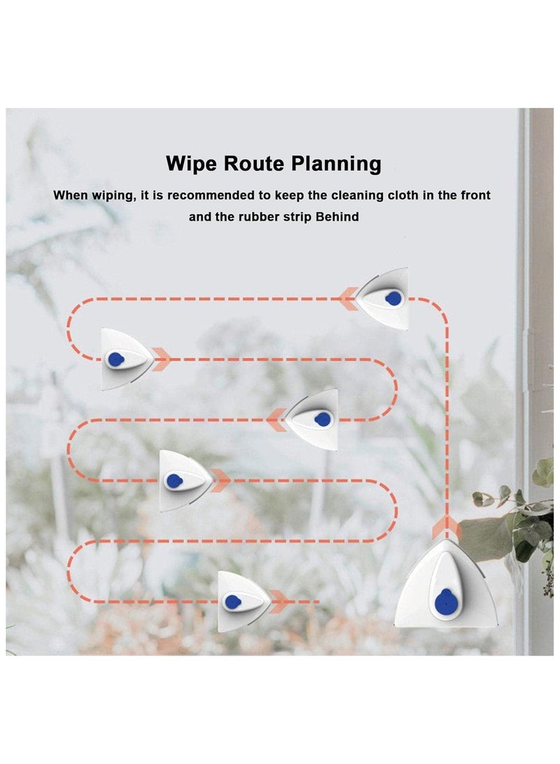 Magnetic Window Cleaner, Double Sided Magnet Window Cleaner Tool, Water-filled Magnetic Window Brush, Magnetic Window Cleaner Double Sided Glass Wiper, for Single Layer Glass Thickness 3-8mm - Image 4