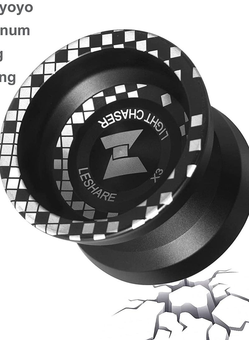 Excefore Yoyo, Responsive Yoyo, N11 Professional Unresponsive Yoy N11 Alloy Aluminum YoYo Ball, Super Durable+ Yoyo Glove+5 Yoyo Strings, Suitable for beginners adults and children - Image 4