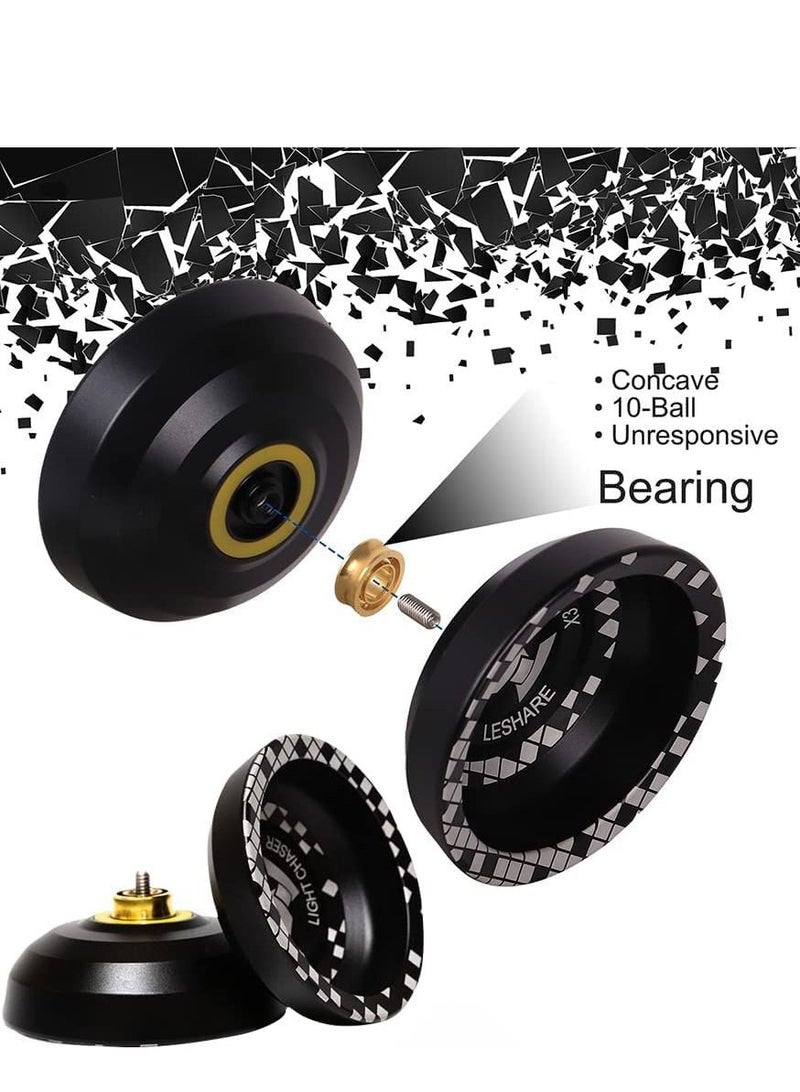 Excefore Yoyo, Responsive Yoyo, N11 Professional Unresponsive Yoy N11 Alloy Aluminum YoYo Ball, Super Durable+ Yoyo Glove+5 Yoyo Strings, Suitable for beginners adults and children - Image 2