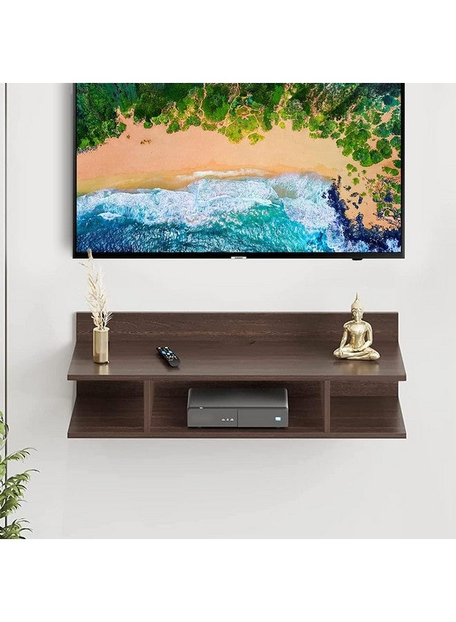 SAVYA HOME SAVYA HOME Wall Mount TV Unit | Premium Engineered Wood | Elegant Look | TV Cabinet for Living Room, Bedroom & Office | Space Saving Design | TV Unit with Storage Cabinet | Brown  - Image 1