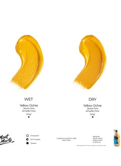 Mont Marte Signature Acrylic Colour 2 Litre Content With Pump Yellow Ochre  - Image 3