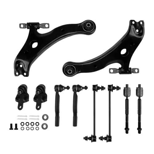 PHILTOP 10pcs Front Suspension Kit Fit for Toyota Camry 2002-2003, Highlander 2004-2007, RX350 2007-2009, RX330 2004-2006, Solara 2004-2008, Control Arms w/Ball Joints K620334, K620333, K90346, K90347 - Image 1