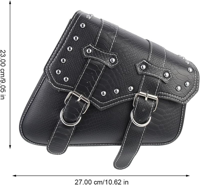 Motorcycle Side Pouch Tool Bag for Motorbike Storage, Hanging Saddlebag Pair Compatible with Jinji 300 and 500ac Cruiser Riders - Image 2